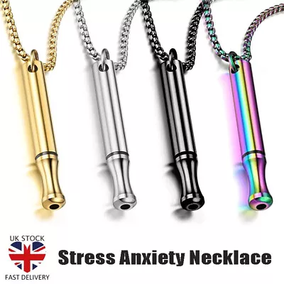 Anti Vaping Necklaces Stress Relief Necklace Quit Smoking Mindful Breathing Tool • £6.12