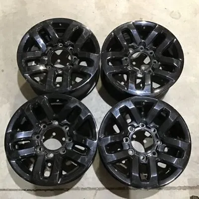 2015-2019 Set 4 Silverado GMC Sierra 2500 3500 5706 Wheel 18x8 Rim Black 2349429 • $789.95