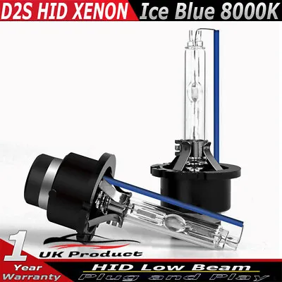 2x D2S Bulbs 35W HID Xenon Light Ice Blue 8000K For Vauxhall Corsa C 2000-2006 • $34.40