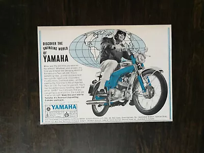 Vintage 1966 Yamaha Twin Jet 100 Motorcycle Original Ad • $6.29