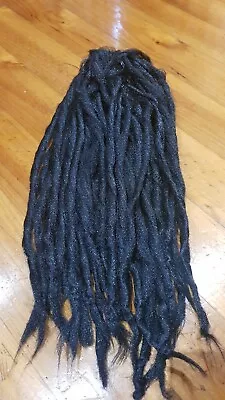 Long Black Rasta Dreadlock  Reggae Rasta Wig Jamaican Bob Marley Dreadlocks Wigs • $9.99