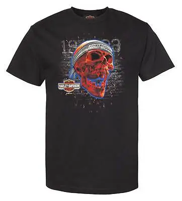 Harley-Davidson Men's Screaming Skull With Bar & Shield Cotton Tee Shirt (4XL) • $28.95