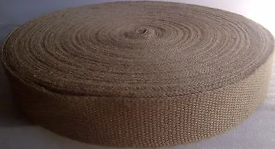 Natural Jute Webbing 10 Yard Roll 2  Wide (No Stripe) • $19.95