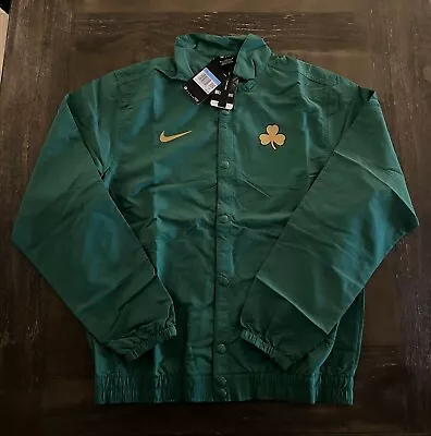 Nike Boston Celtics City Edition DNA Lightweight Snap Jacket Green Mens Sz M L • $58.95