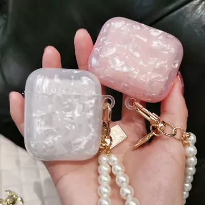$13.99 • Buy For Apple Airpods 3 2 1 Pro Case Cover Girls Soft Shell Pattern Pearl Bracelet