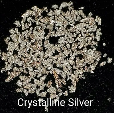 Natural Small Nevada Crystalline Silver Nuggets Mining Bullion Friend To Gold • $14.95