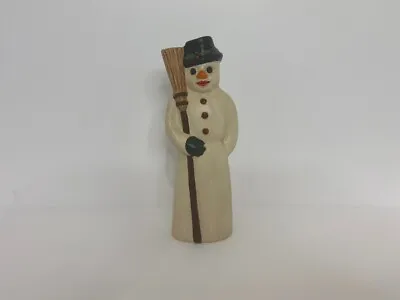 $145 • Buy Vaillancourt Snowman W Broom Excellent Cond. Numbered Dated 6 1/2  Never Used