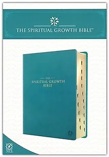 The NLT Spiritual Growth Bible Teal Faux Leather • $67.56