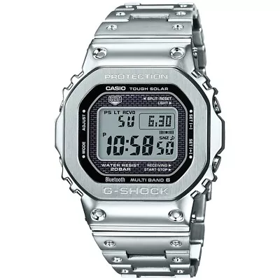 -NEW- Casio G-Shock Stainless Steel Atomic Solar Watch GMWB5000D-1 • $389.95