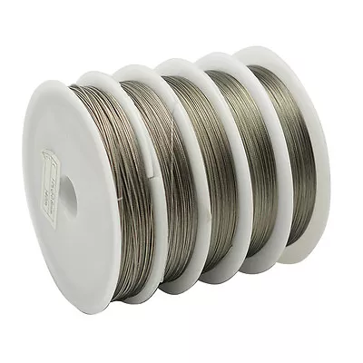 £1.20 • Buy ❤ 50m Roll TIGERTAIL Beading Wire 0.45 Mm Silver Jewellery Making ❤