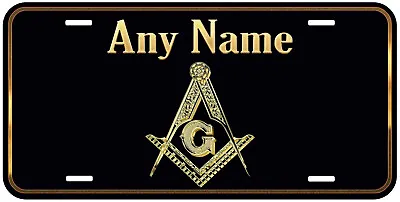 Masonic Mason Any Name Personalized Novelty Car License Plate • $17.89