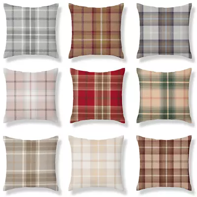 Balmoral Check Plaid Tweed Fryetts Fabric Country Cushion Cover • £9.99