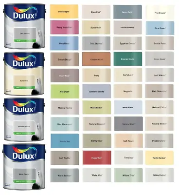 £21.99 • Buy Dulux Emulsion Silk Paint ALL COLOURS 2.5L - Walls & Ceiling Free Shipping UK