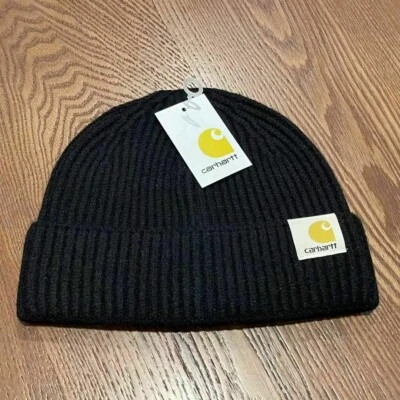£3.48 • Buy Black Womens Mens Beanie Acrylic Carhartt Warm Winter Cap Hat Watch Gifts Hat