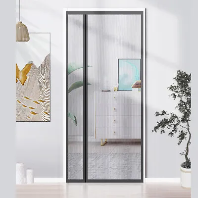 Magic Curtain Door Mesh Magnetic Fastening Mosquito Fly Bug Insect Net Screen • £12.59