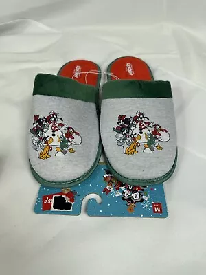 NWT Men's Disney Mickey And Friends Slip On Slippers Size Medium 11/12 (Z20) • $13.95