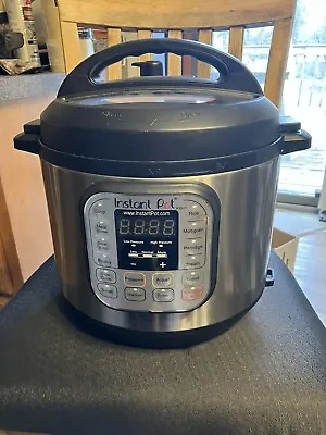 Instant Pot IP-DUO60 6 Qt. 7-in1 Electric Pressure Cooker - Black/Silver • $27.99