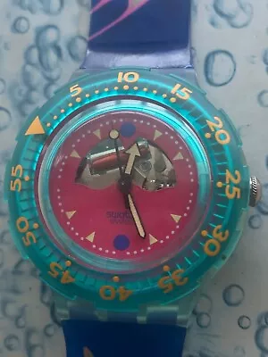  Happy Fish  Swatch Scuba 200 Vintage Unworn In Original Box SDN101 • $64