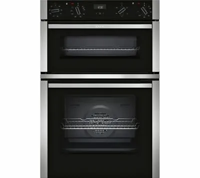 Neff U1ACE2HN0B Electric CircoTherm Double Oven Oven - BLACK/STEEL - A Energy  • £799