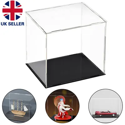 Acrylic Display Case Box Dustproof Protection Showcase Cube Collectibles Model. • £7.49
