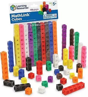 Learning Resources MathLink Cubes Pack Of 100 Kids Early Learning Maths Set • £13.99