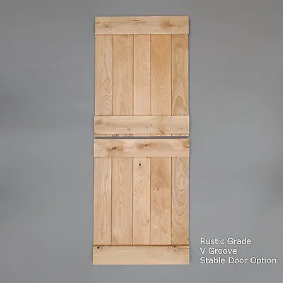 Solid Oak Stable Cottage Ledged Door - Choice Of Sizes Or Custom Size  • £394.12