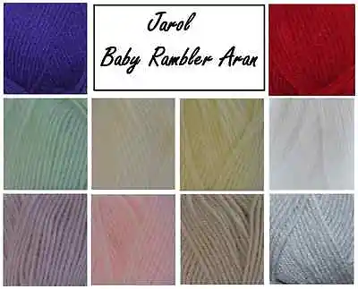 Jarol Baby Rambler Aran Knitting & Crotchet Baby Wool / Yarn Acrylic 100g • £1.88