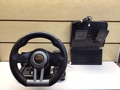 PXN V3 PRO Steering Wheel 180 Degree Universal USB Racing Wheel With Pedals • $49.95