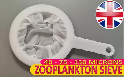 £11.99 • Buy 15cm ZOOPLANKTON SIEVE 40 75 150 MICRON, COPEPODS ROTIFERS BRINE SHRIMP MARINE