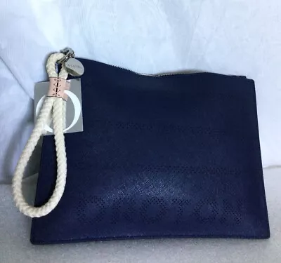 $79 • Buy OROTON Blue Leather Wristlet/Clutch Bag / Handbag