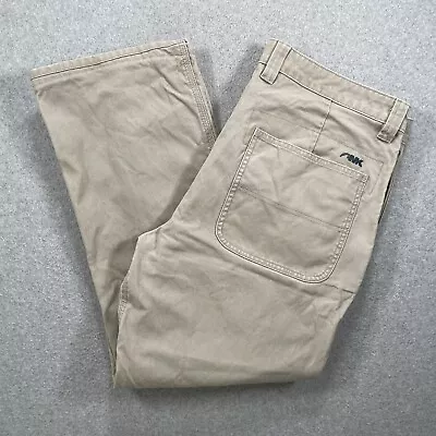 Mountain Khakis Pants Mens 38x28 Tan Canvas Broadway Fit Hiking Outdoor Casual • $24.50