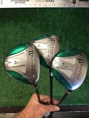 $80 • Buy Warrior Golf Fairway Woods Set 3, 5, 7 With Regular Graphite Shafts