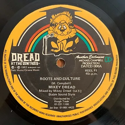 MIKEY DREAD Roots & Culture / Jungle Dread 12'' On Dread At The Controls Uk Dub • $81.99