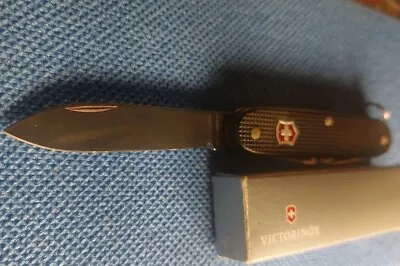 🔥Viсtorinox Swiss Army Knife Black Alox With A Red Cross - Rare Version • $269