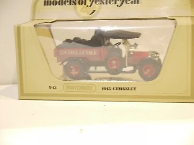 Y-13 1918 Crossley - Coal & Coke - Matchbox Models Of Yesteryear • £9