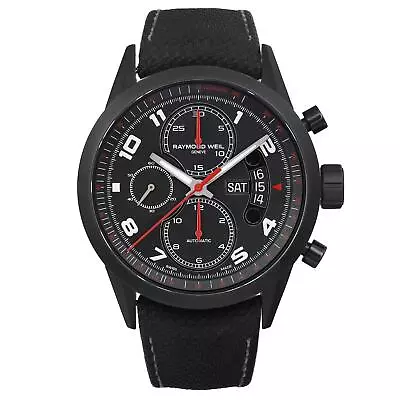 Raymond Weil Freelancer Steel Black Dial Automatic Men's Watch 7730-BK-05207 • $899