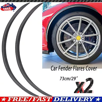 Car Fender Flares Extra Wheel Eyebrow Arches Protector Trim Lips Guard Universal • $17.85