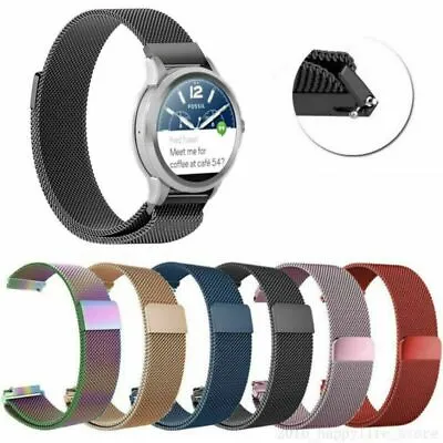 18/20/22mm For Fossil Q Smart Watch Band Strap Magnetic Milanese Loop Bracelet • $9.99