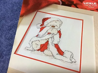 (Z-12) Christmas Lickle Ted In Robe Cross Stitch Chart • £1.40