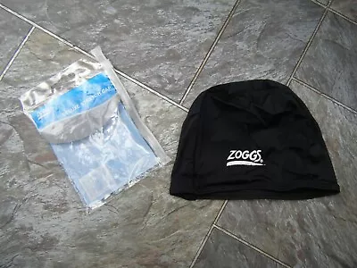 Zoggs Black Delux Stretch Swim Cap • £4.99
