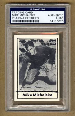 1977 Touchdown #5 Mike Michalske Signed AUTO Football Card Football HOF PSA/DNA • $239.99