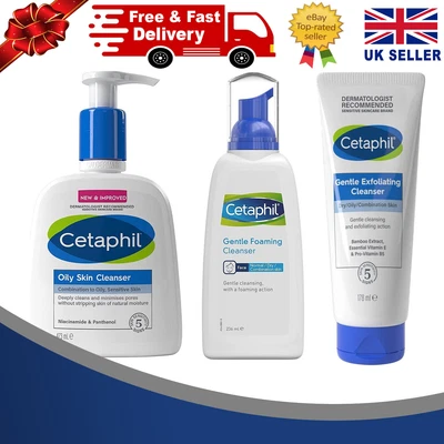 £15.65 • Buy Cetaphil Face Wash,Gentle Foaming/ Oily Skin/ Cleanser, 236ml/178ml-Choose Type