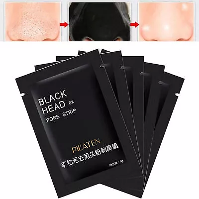 10 Blackhead Removal Face Nose Pore MASKS Cleansing Strips Off Spots Removal • £3.75