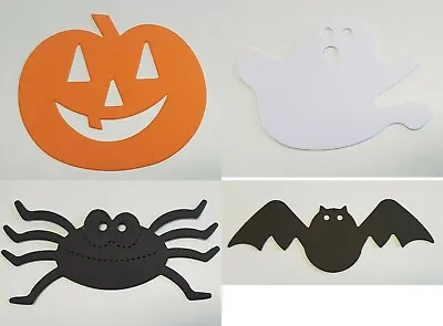 Halloween Window Decorations Pumpkins/Spiders/Bats/Ghosts X25 Of Each • £5.95