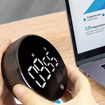 £12.99 • Buy Rotary Digital Magnetic Kitchen Timer – Productivity  & Pomodoro Time Management