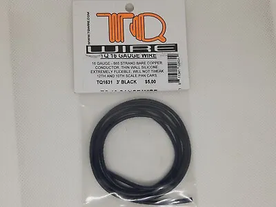 TQ Wire 16G 3' TQ1631 16 Gauge Copper Wire For RC Cars 1/12 1/10 Pan Cars • £2.99