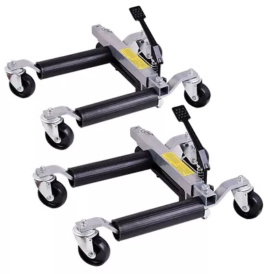 2PC 3000lbs Hydraulic Vehicle Positioning Jack SET -12  Wheel Dolly Car Go Jacks • $239.99