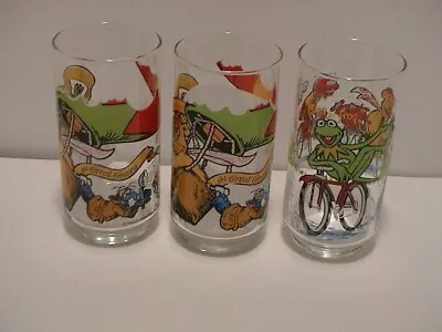 LOT /3 McDONALD'S THE GREAT MUPPET CAPER GONZO KERMIT 1981 DRINKING CUP GLASSES • $29.99