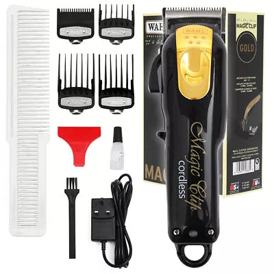 Wahl Professional 5-Star Cordless Magic Clip In Gold Pro Hair Clippers For Men • £44.69