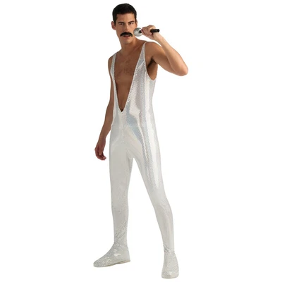 $22.12 • Buy Freddie Mercury Costume 80s Rock Star Halloween Fancy Dress